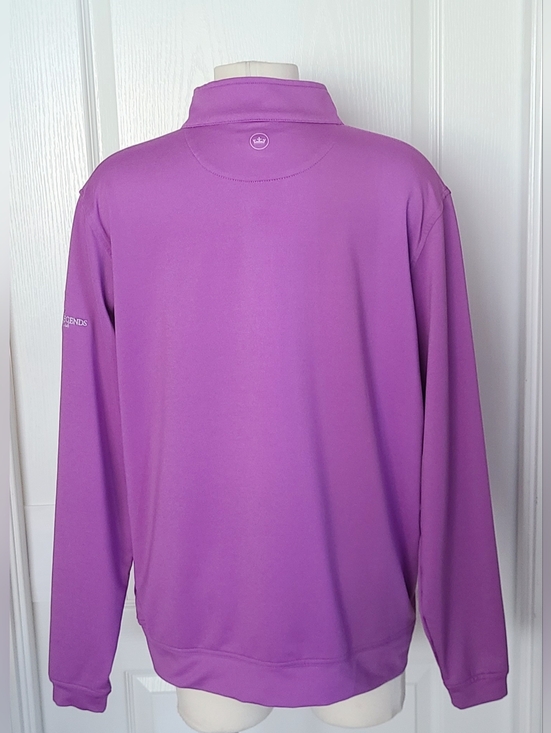 Peter Millar Perth Stretch Loop Quarter-Zip Pullover Purple Iris Sz XXL - Picture 7 of 16